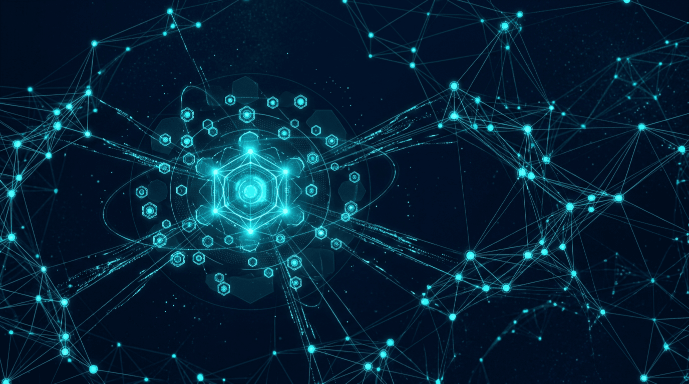 AI agent swarm network visualization
